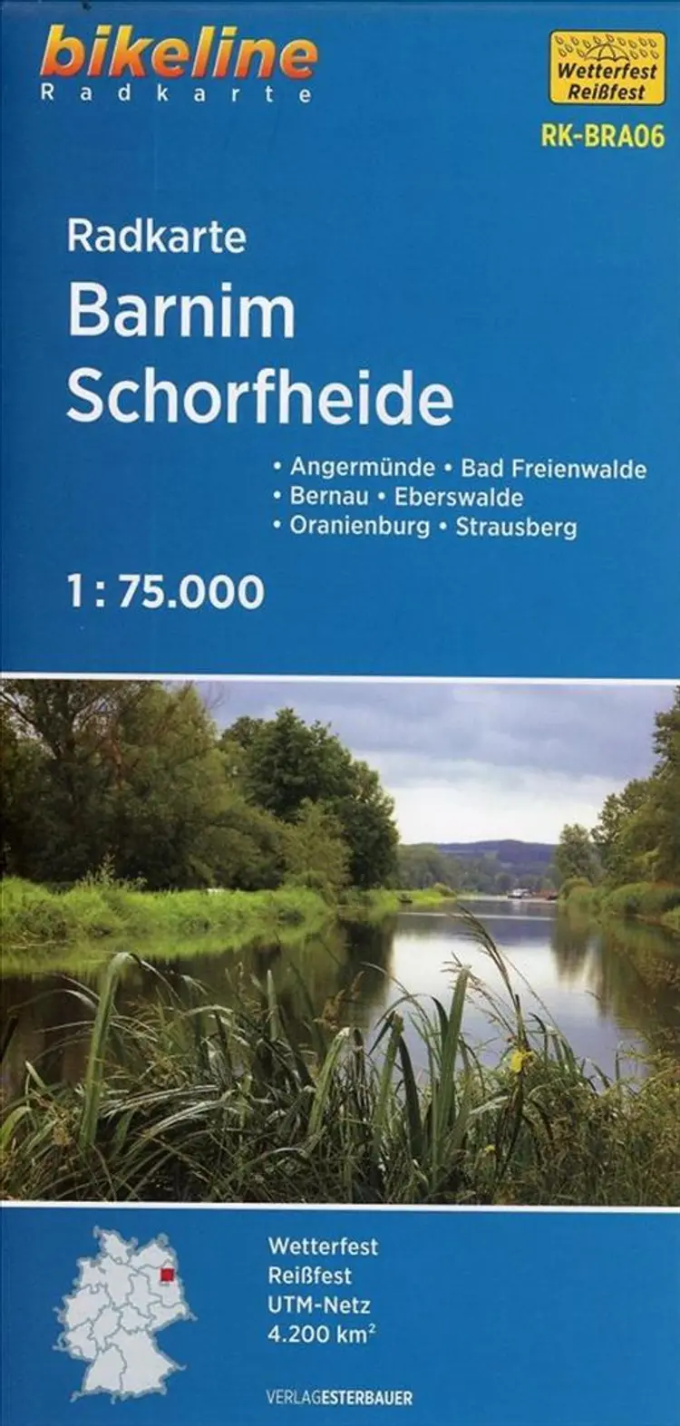 Radkarte Barnim Schorfheide : Eberswalde - Bad Freienwalde - Oranienburg - Bernau - Esterbauer af Esterbauer