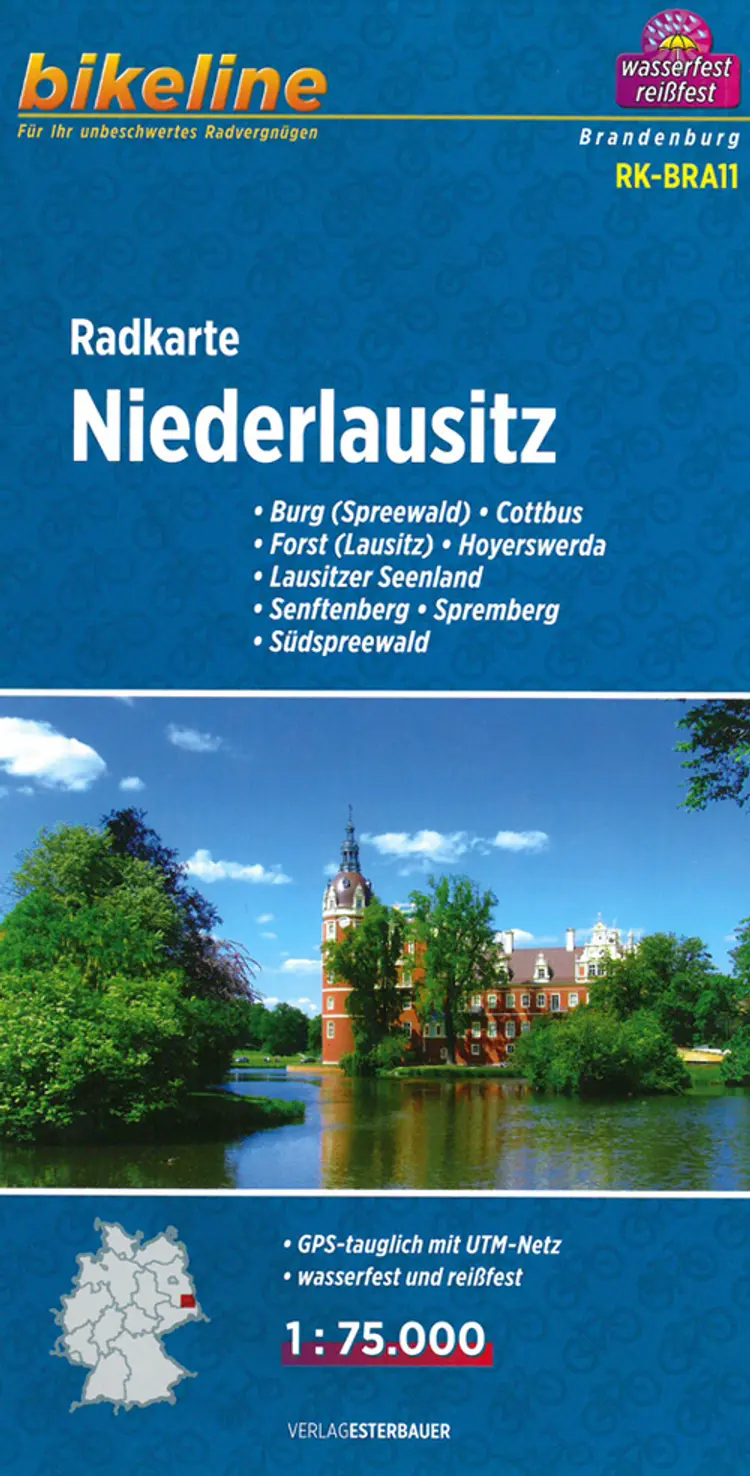 Niederlausitz, Bikeline Radkarte - Esterbauer af Esterbauer