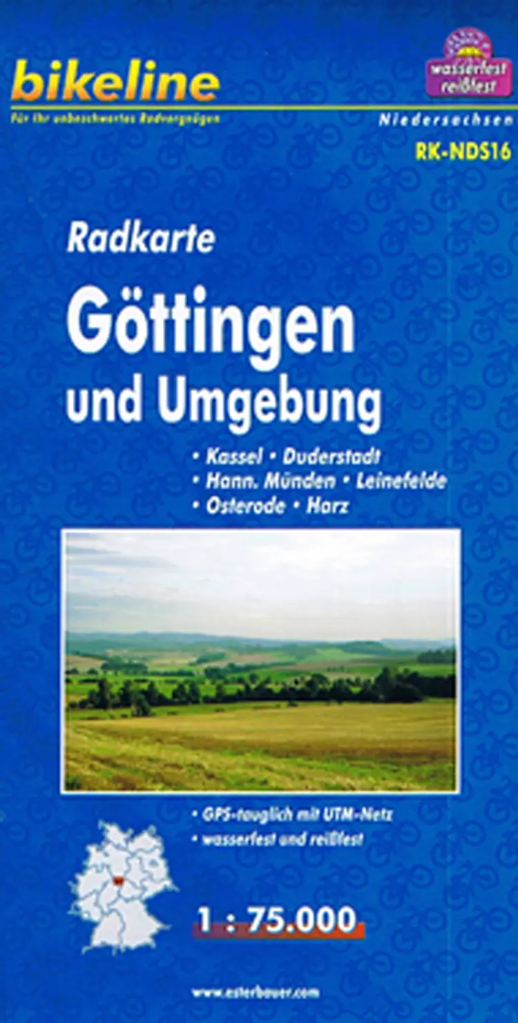 Göttingen und Umgebung, Radkarte af Esterbauer