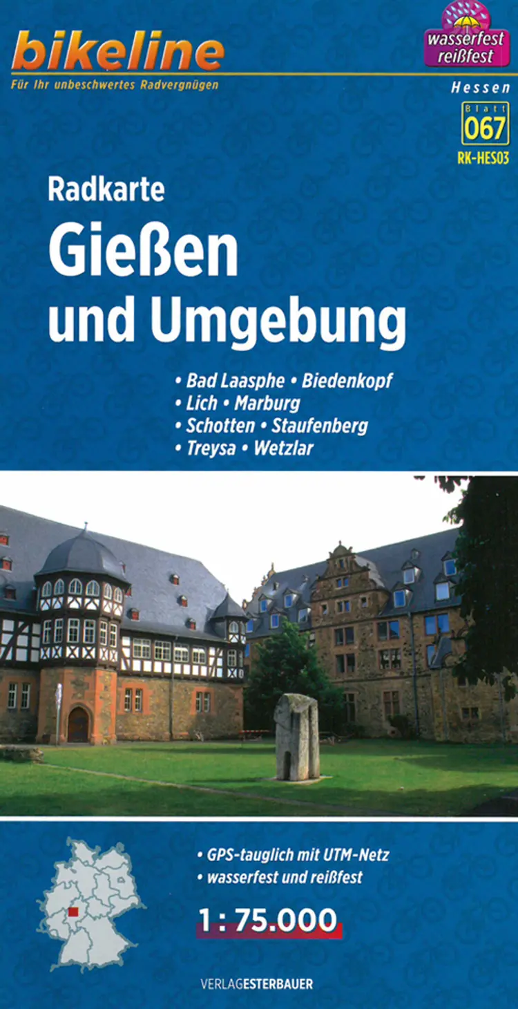 Giessen und Umgebung: Bad Laasphe, Biedenkopf, Lich, Marburg, Schotten, Staufenberg, Treysa, Wetzlar af Esterbauer