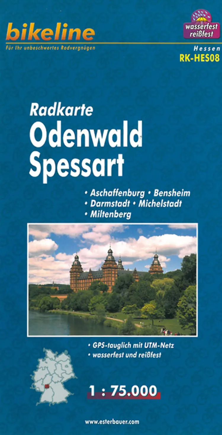 Odenwald Spessart Radkarte - Esterbauer af Esterbauer