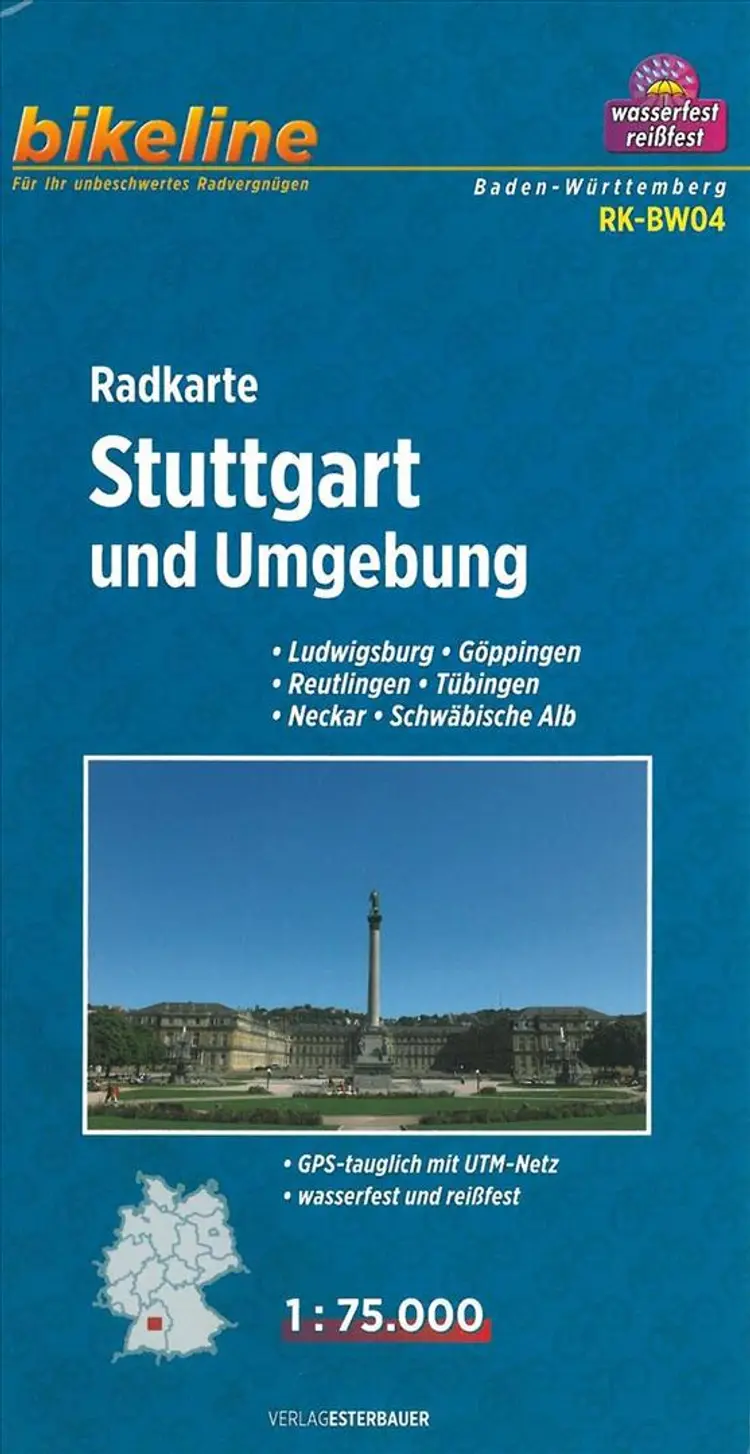 Stuttgart und Umgebung: Ludwigsburg, Göppingen, Reutlingen, Tübingen, Neckar, Schwäbische Alb af Esterbauer