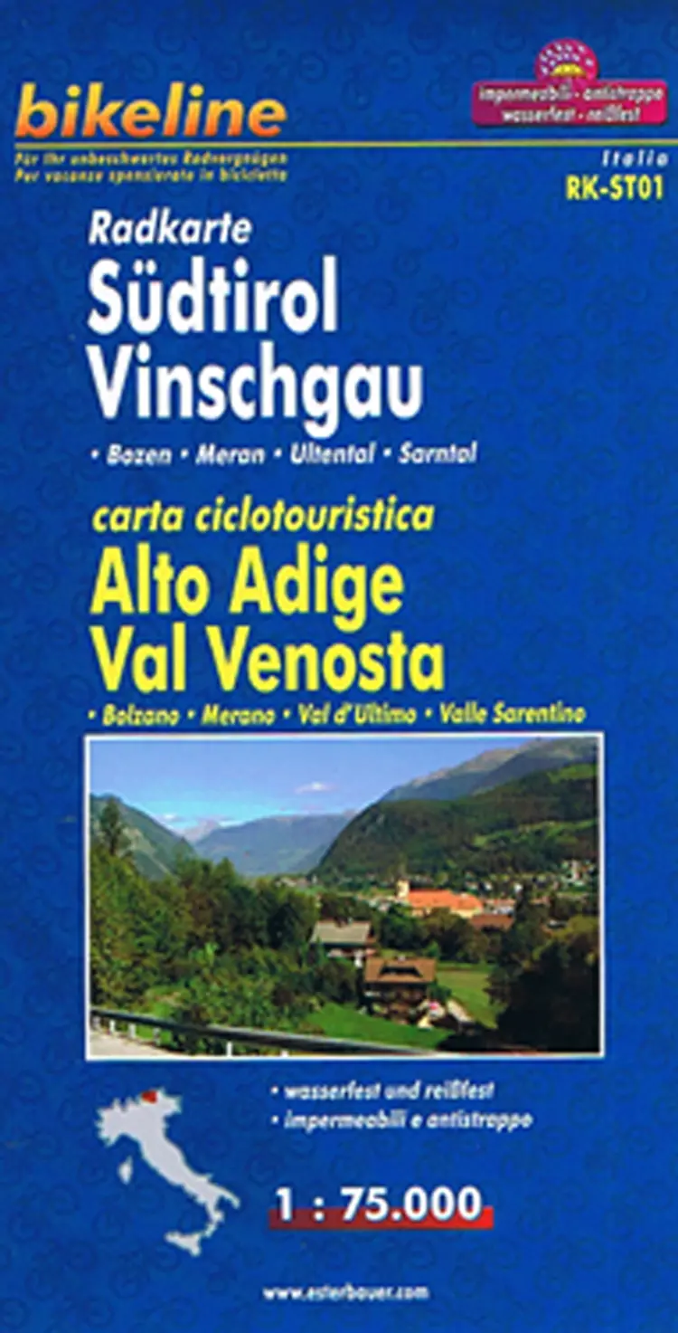Südtirol Vinschgau/Alto Adige Val Venosta Radkarte - Esterbauer af Esterbauer