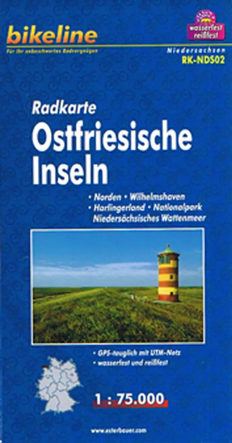 Ostfriesische Inseln Radkarte - Esterbauer af Esterbauer