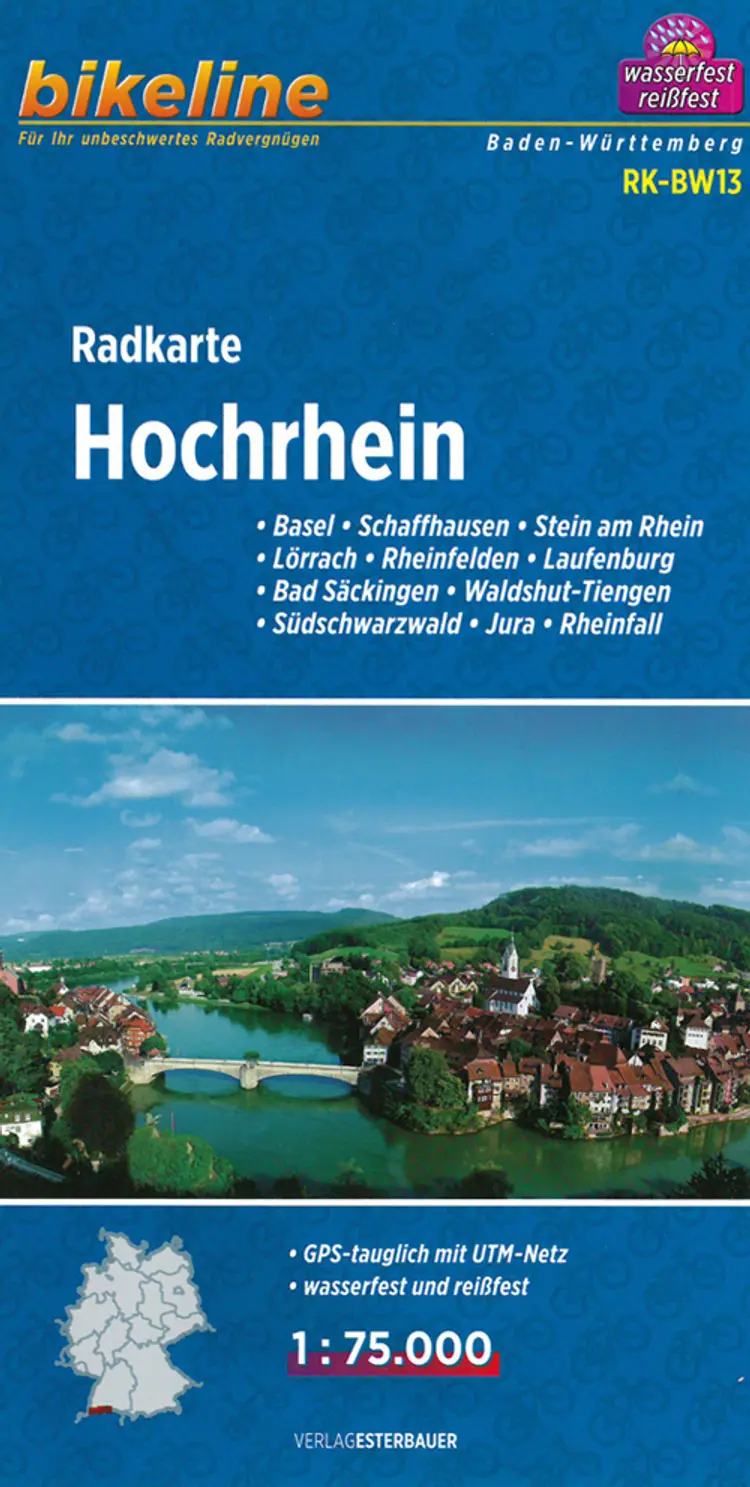 Hochrhein, Bikeline Radkarte - Esterbauer af Esterbauer