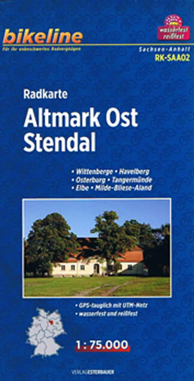 Radkarte Altmark Ost Stendal af Esterbauer