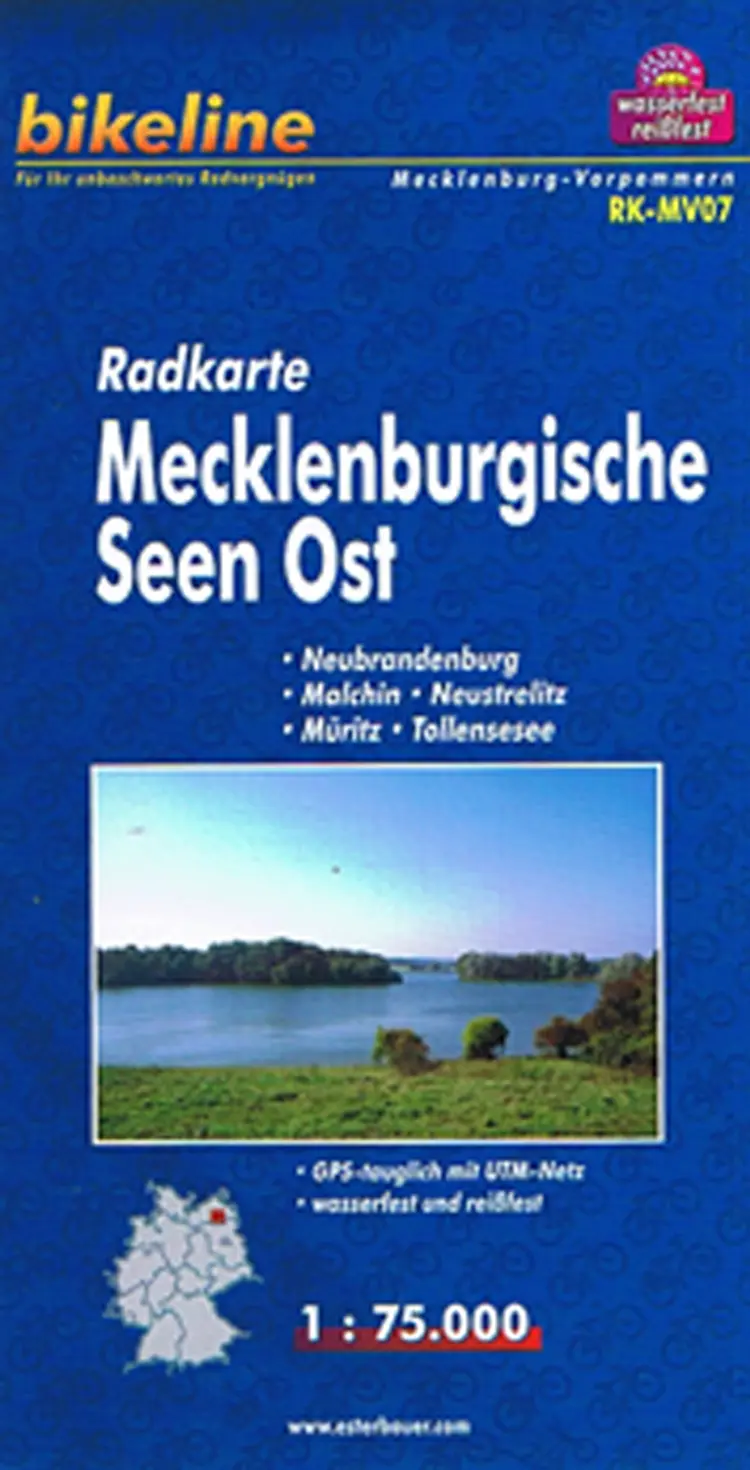 Radkarte Mecklenburgische Seen Ost - Esterbauer af Esterbauer