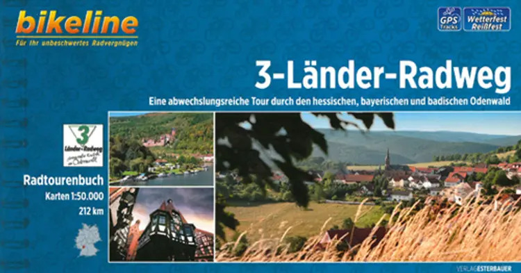 3-Länder-Radweg: Eine abwechslungsreiche Tour durch den hessischen, bayerischen und badischen Odenwald af Esterbauer