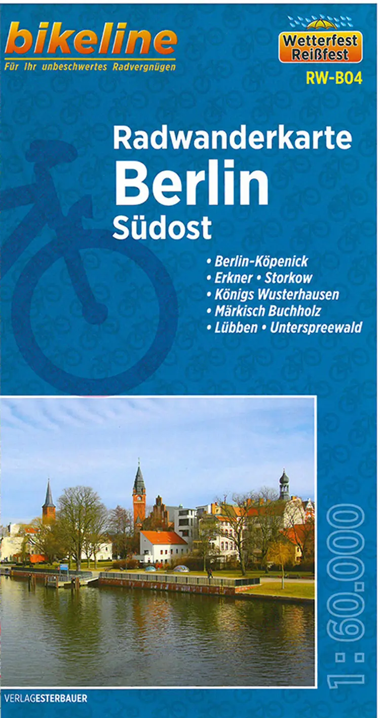 Berlin Südost Radwanderkarte: BerlinKöpenick, Erkner, Storkow, Königs Wusterhausen, Märkisch Buchholz, Lübben - Esterbauer af Esterbauer