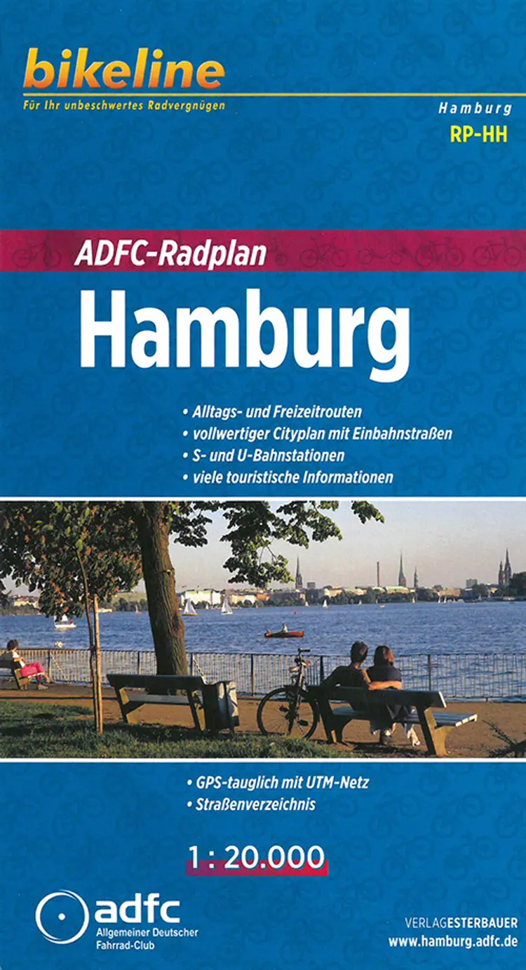 ADFC-Radplan Hamburg - Esterbauer af Esterbauer