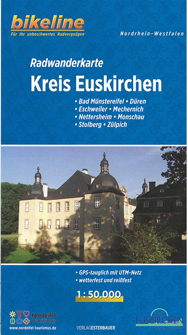 Kreis Euskirchen: Bad Münstereifel, Düren, Eschweiler, Mechernich, Nettersheim, Monschau & Stolberg Radwanderkarte - Esterbauer af Esterbauer