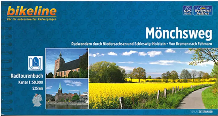 Mönchsweg: Radwandern durch Niedersachsen und Schleswig-Holstein : Von Bremen nach Fehmarn af Esterbauer