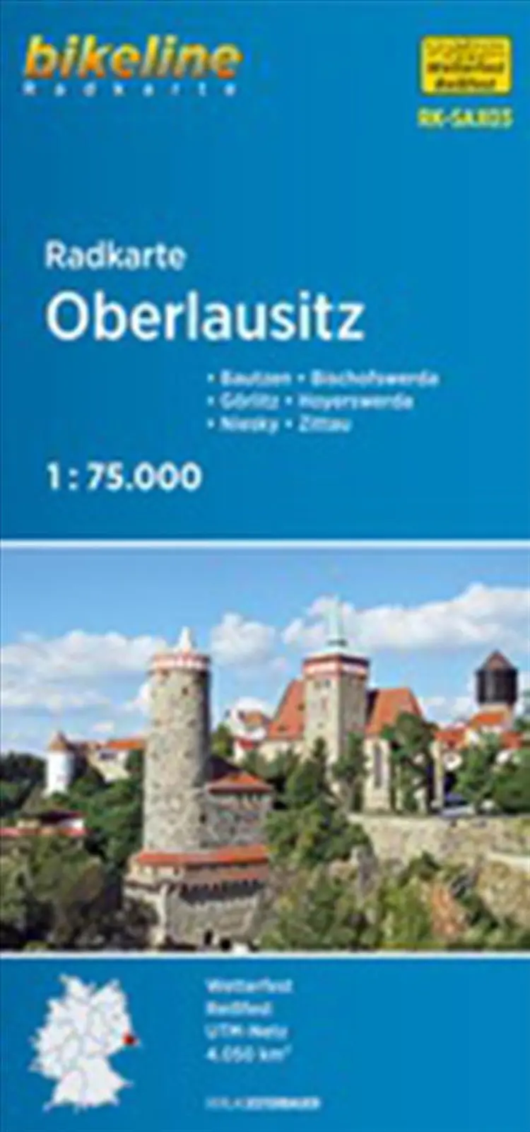 Radkarte Oberlausitz: Bautzen  Bischofswerda  Görlitz  Hoyerswerda  Niesky  Zittau - Esterbauer af Esterbauer