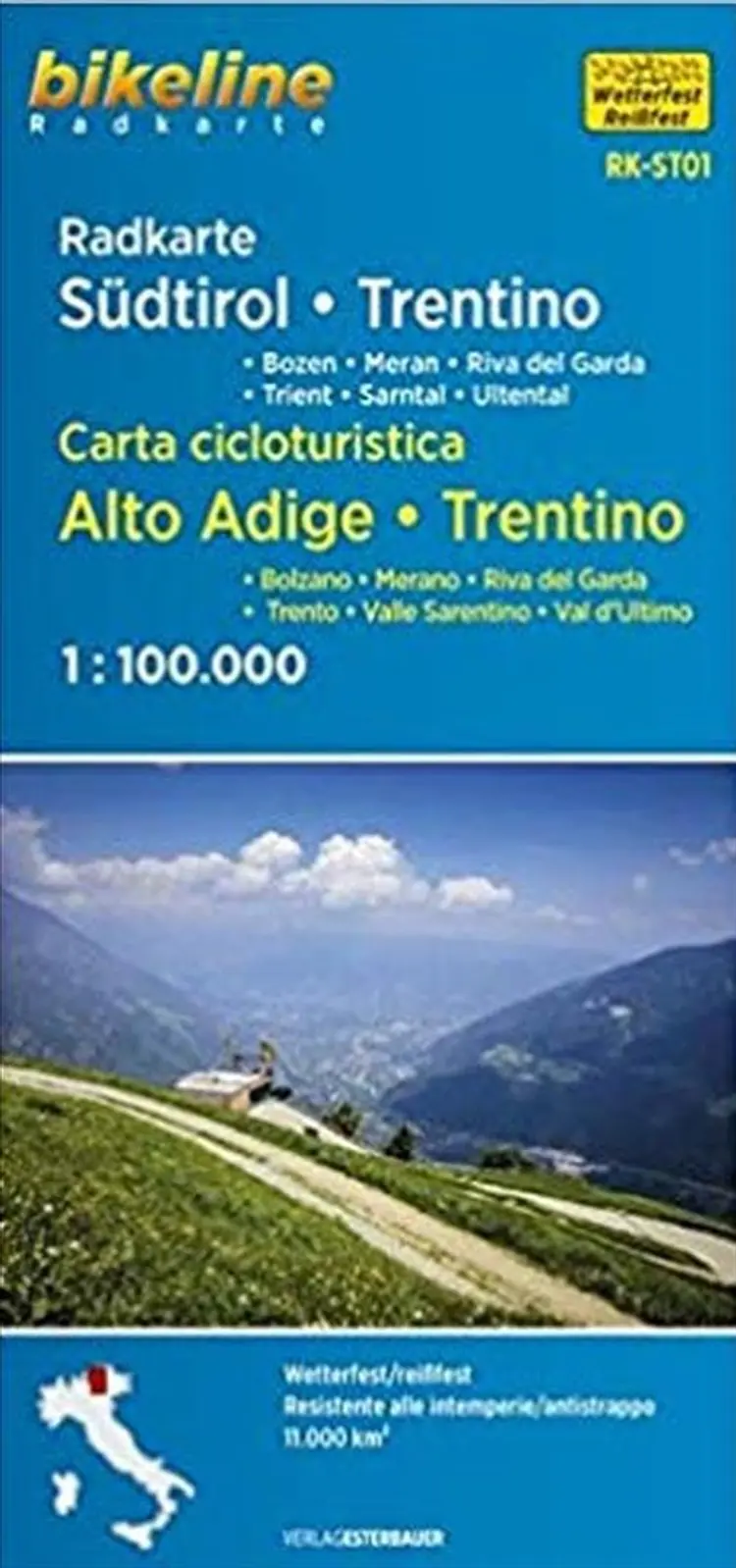 Radkarte Südtirol Dolomiten: Bozen, Bruneck, Eisacktal, Pustertal - Esterbauer af Esterbauer