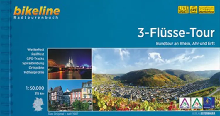 3-Flüsse-Tour: Rundtour an Rhein, Ahr und Erft - Esterbauer af Esterbauer
