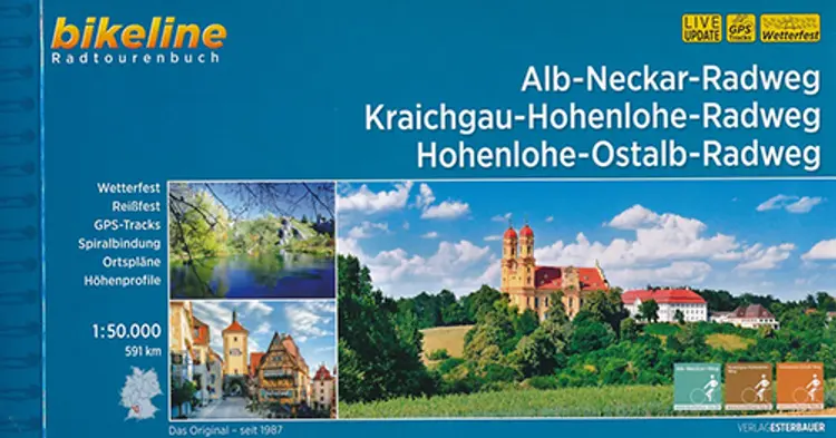 Alb-Neckar-Radweg, Kraichgau-Hohenlohe-Radweg, Hohenlohe-Ostalb-Weg af Esterbauer