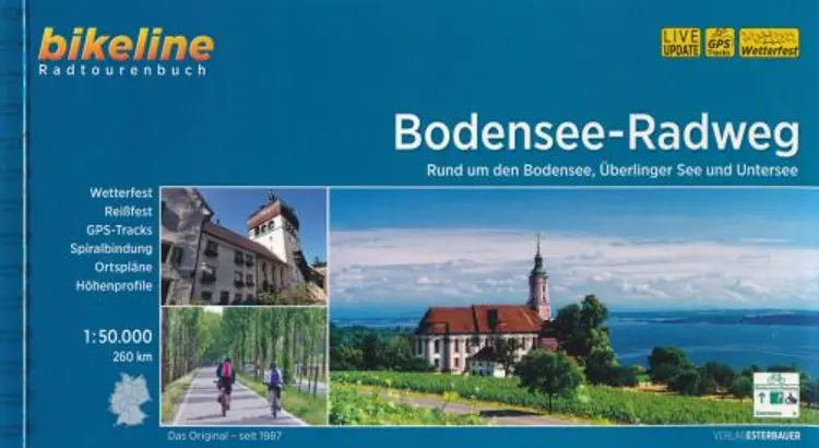 Bodensee-Radweg: Rund um den Bodensee, Überlinger See und Untersee af Esterbauer