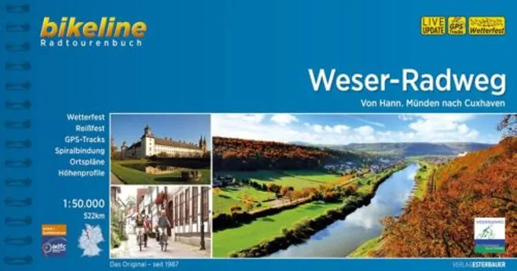 Weser-Radweg: Von Hann. Münden nach Cuxhaven af Esterbauer