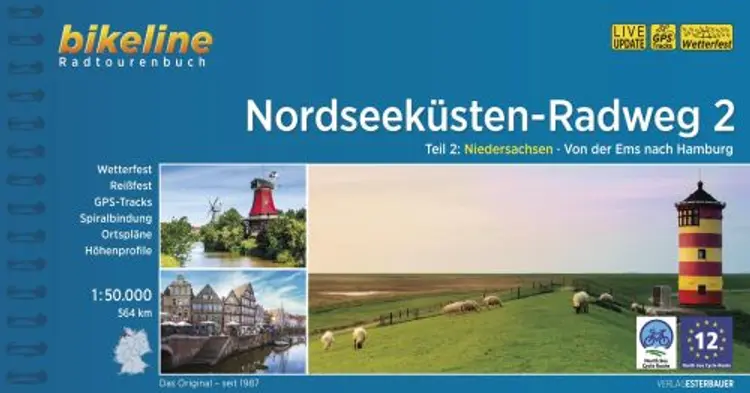 Nordseeküsten Radweg 2: Niedersachsen: Von der Ems nach Hamburg - Niedersachsen, Esterbauer af Esterbauer