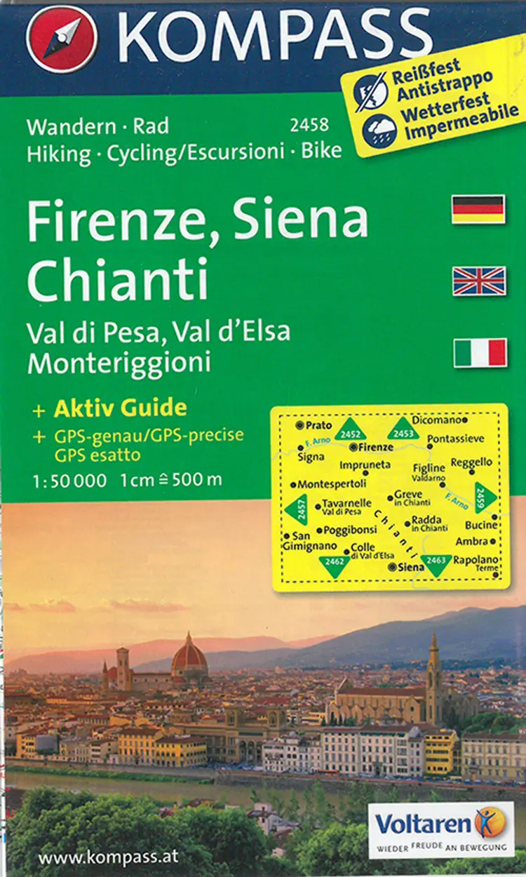 Firenze, Siena, Chianti: Val di Pesa, Val d'Elsa Monteriggioni af Mair-Dumont/Kompass