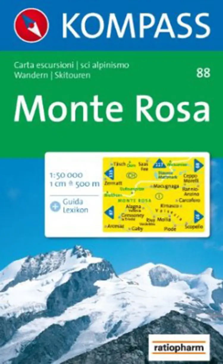Monte Rosa af Mair-Dumont/Kompass