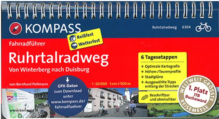 Ruhrtalradweg : Von Winterberg nach Duisburg af Bernhard Pollmann