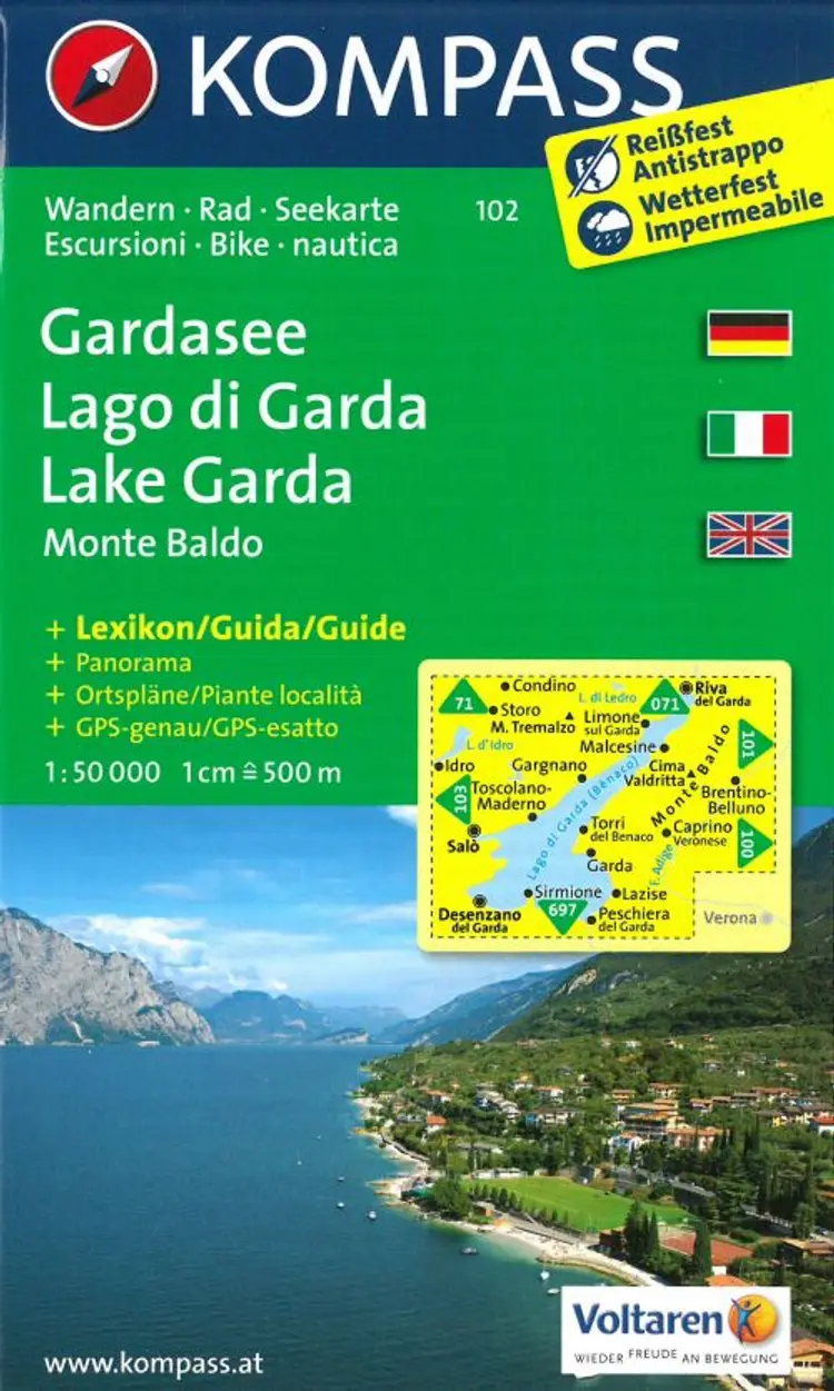 Gardasee, Lago di Garda, Lake Garda, Monte Baldo af Mair-Dumont/Kompass