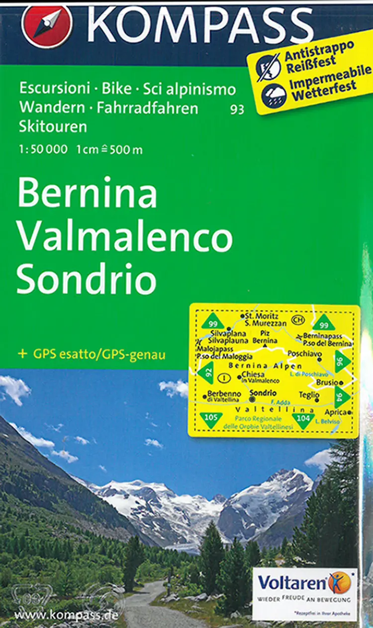 Bernina, Valmalenco, Sondrio af Mair-Dumont/Kompass