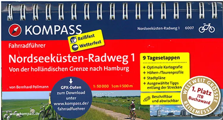 Nordseeküsten-Radweg 1 : Von der holländischen Grenze nach Hamburg af Bernhard Pollmann