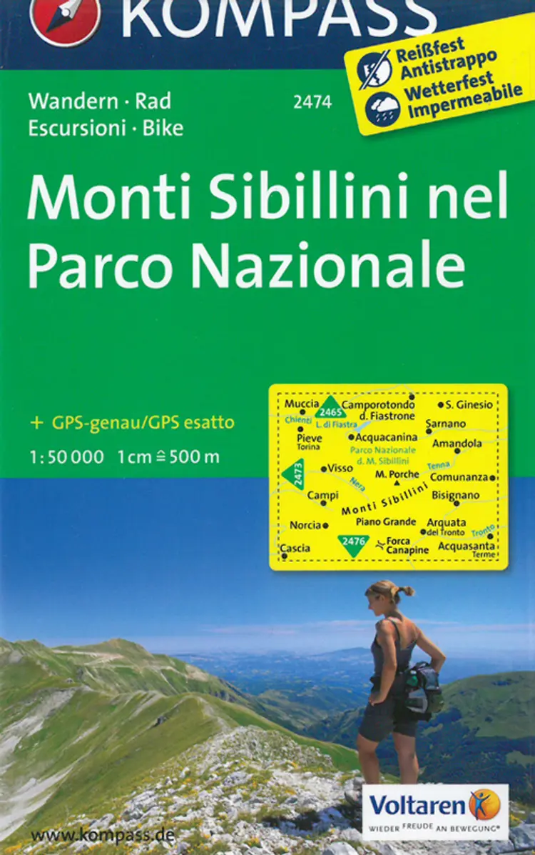 Monti Sibillini nel Parco Nazionale af Mair-Dumont/Kompass