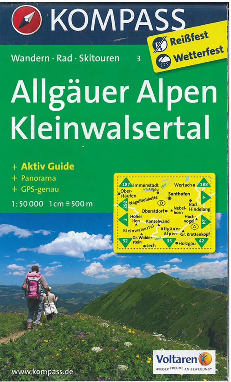 Allgäuer Alpen - Kleinwalsertal af Mair-Dumont/Kompass