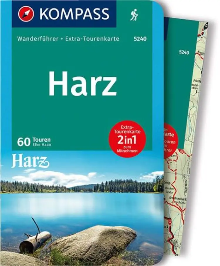 Harz: Wanderführer mit Extra-Tourenkarte af Mair-Dumont/Kompass