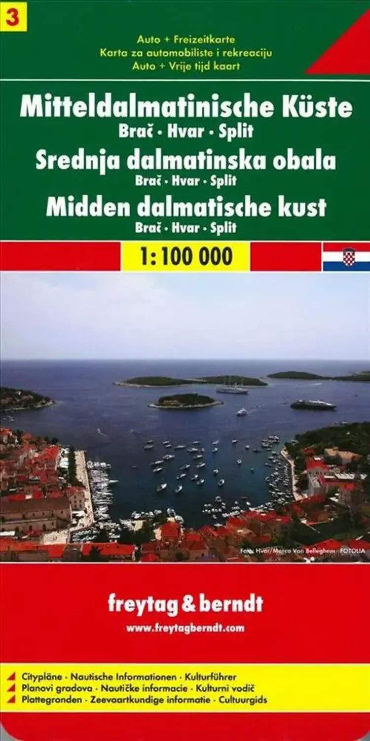 Mitteldalmatinische Küste: Brac  Hvar  Split af Freytag