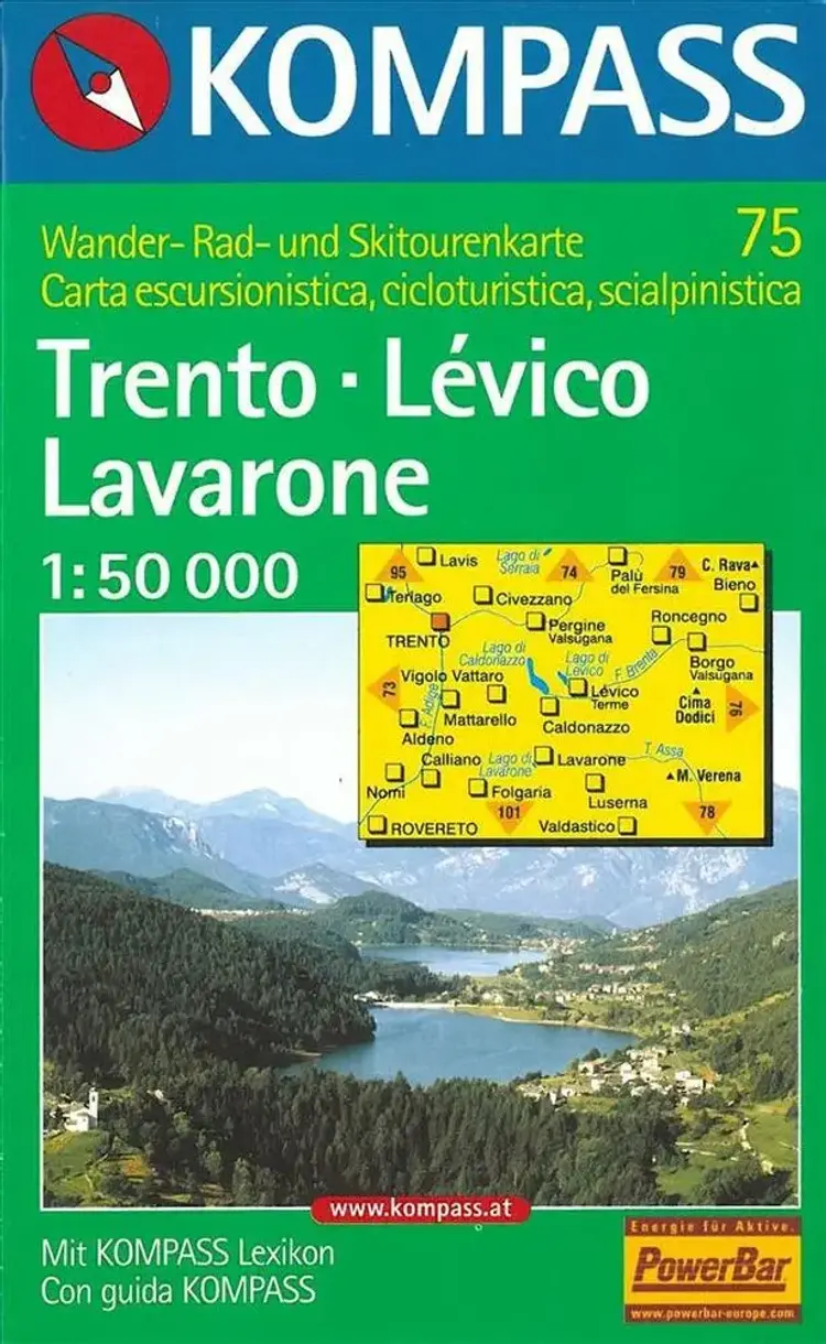 Trento - Lévico - Lavarone af Mair-Dumont/Kompass