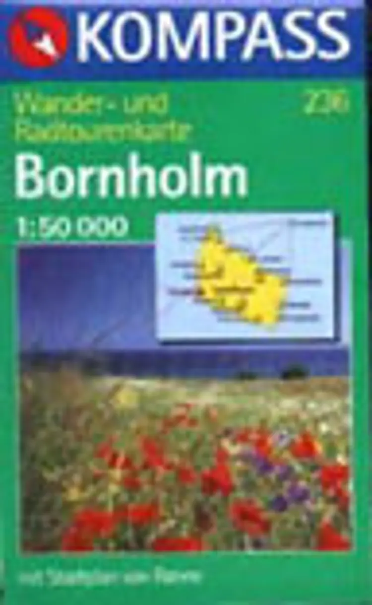 Bornholm, Kompass Wanderkarte 236