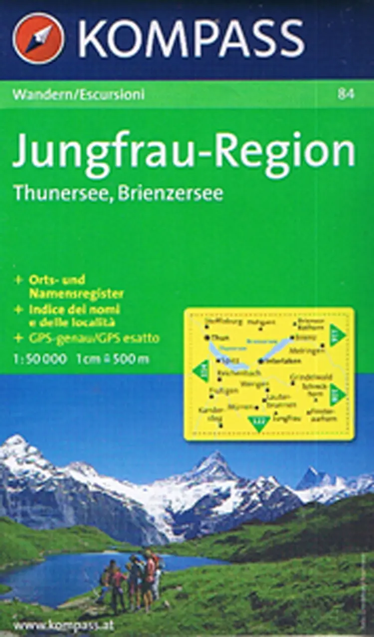 Jungfrau-Region, Thunersee, Brienzersee af Mair-Dumont/Kompass