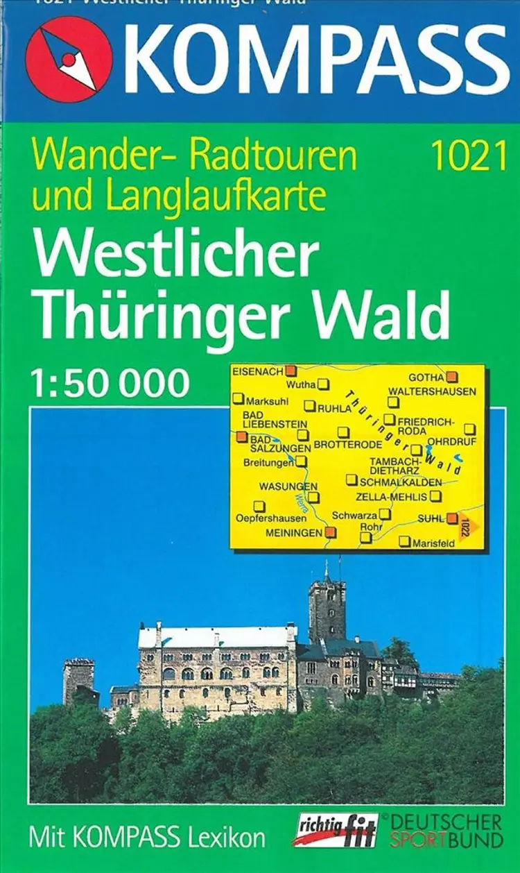Westlicher Thüringer Wald af Mair-Dumont/Kompass