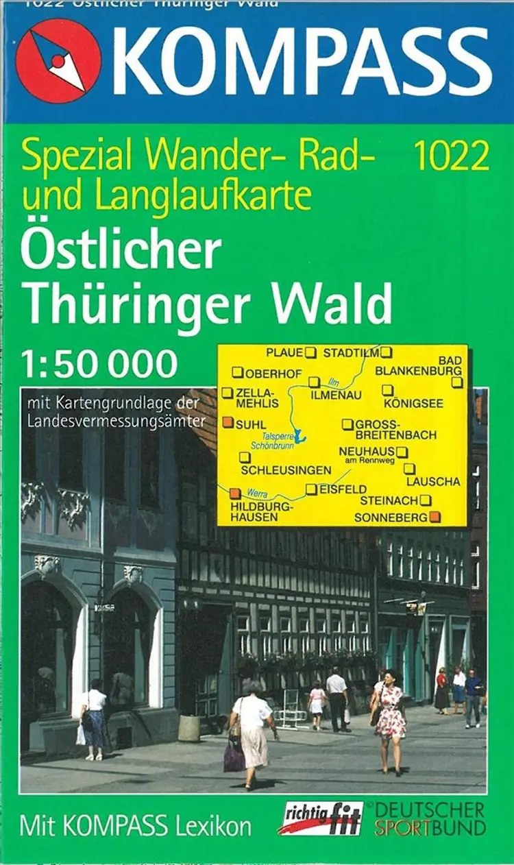 Östlicher Thüringer Wald af Mair-Dumont/Kompass
