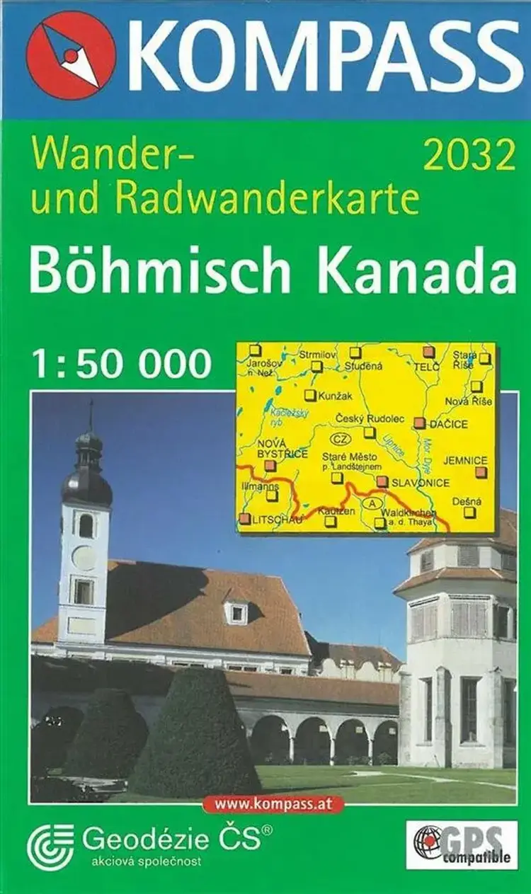 Böhmisch Kanada, Kompass Wander- und Radwanderkarte 2032