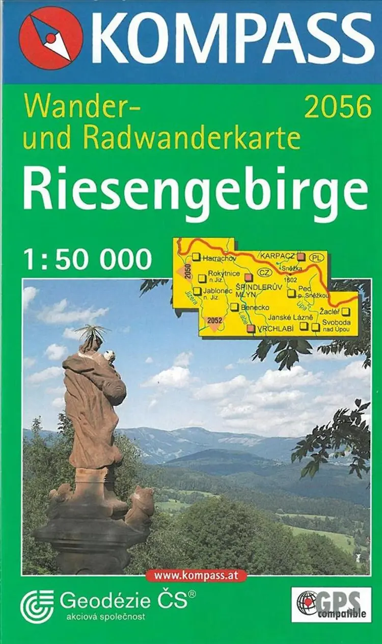 Riesengebirge (Krkonose), Kompass Wander- u. Radwanderkarte 2056