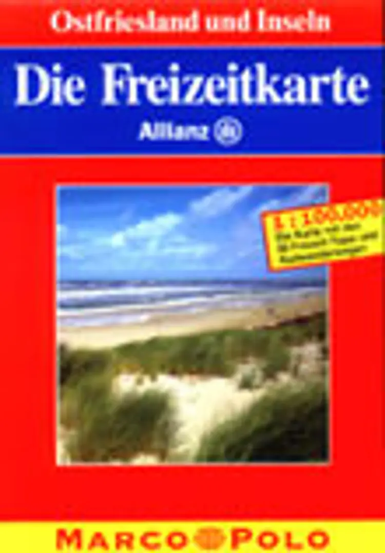 Ostfriesland und Inseln, Freizeitkarte