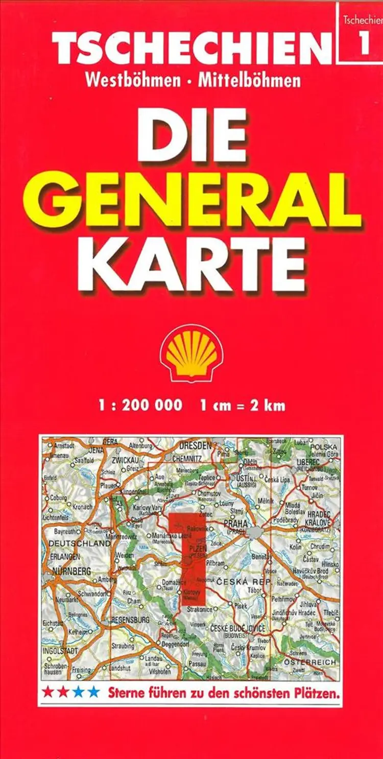 Tschechien Generalkarte Blad 1: Böhmen West