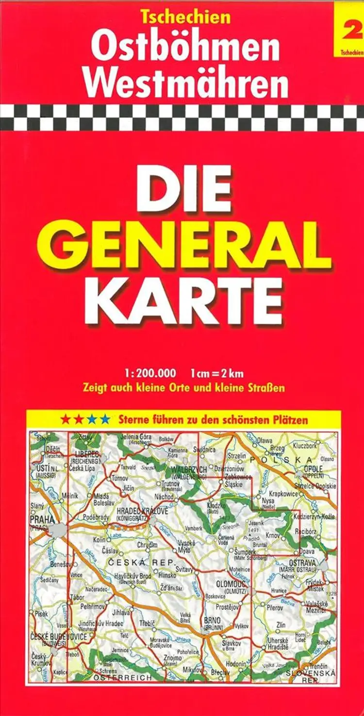 Tschechien Generalkarte Blad 2: Böhmen Ost, Mähren West