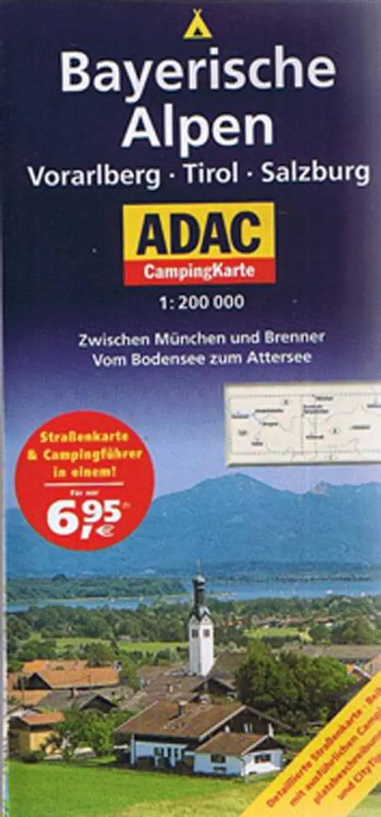 Bayerische Alpen: Vorarlberg, Tirol, Salzburg, ADAC CampingKarte