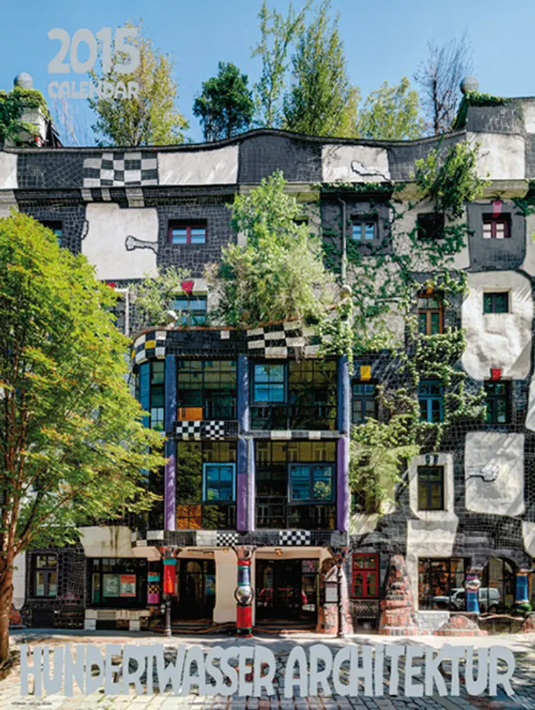 Hundertwasser Large Architecture Calendar 2015