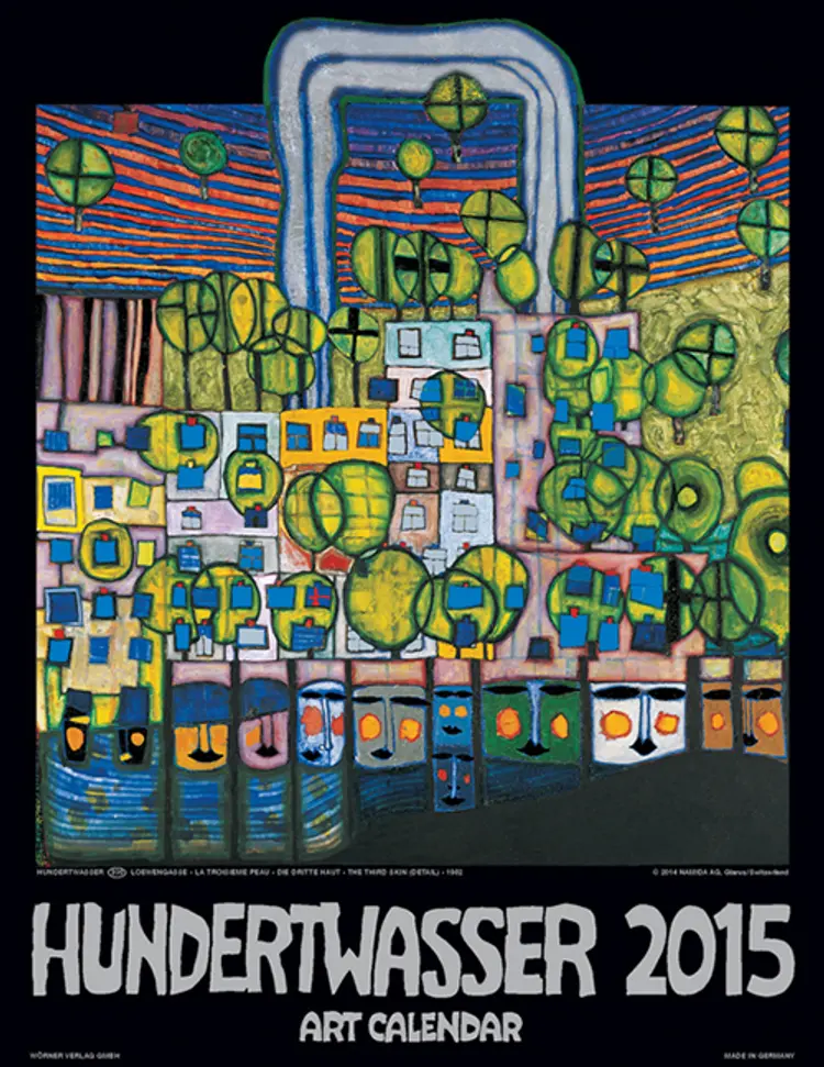 Hundertwasser Small Art Calendar 2015