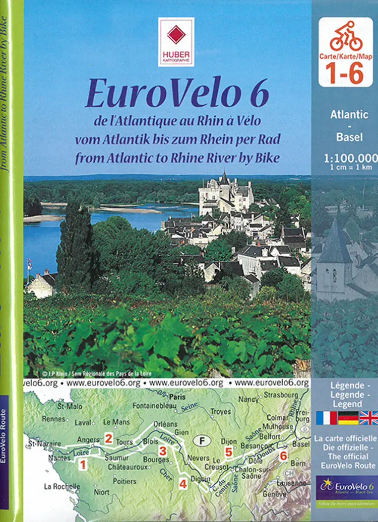 EuroVelo 6: From Atlantic to Rhine River by Bike af Michelin