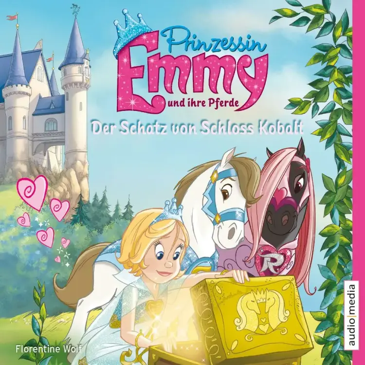 Prinzessin Emmy und ihre Pferde. Der Schatz von Schloss Kobalt af Florentine Wolf