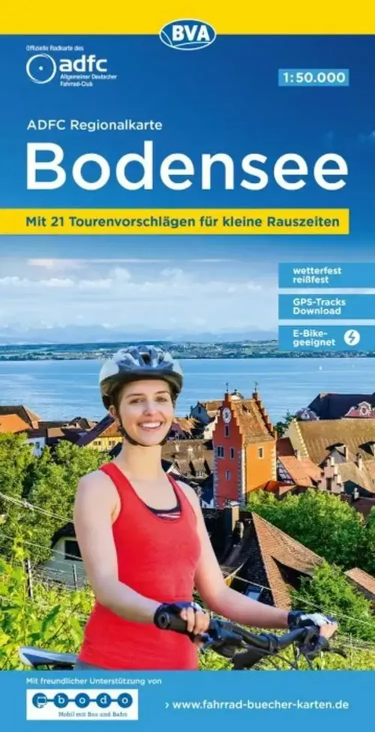 ADFC Regionalkarte: Bodensee: Mit 21 Tourenvorschlägen für kleine Rauszeiten af ADFC