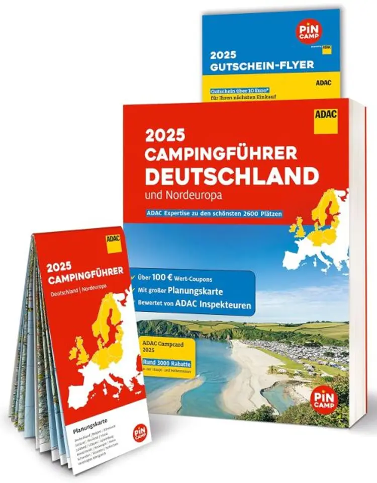 ADAC Campingführer 2025: Deutschland / Nordeuropa - Deutschland / Nordeuropa, Mair-Dumont af Mair-Dumont